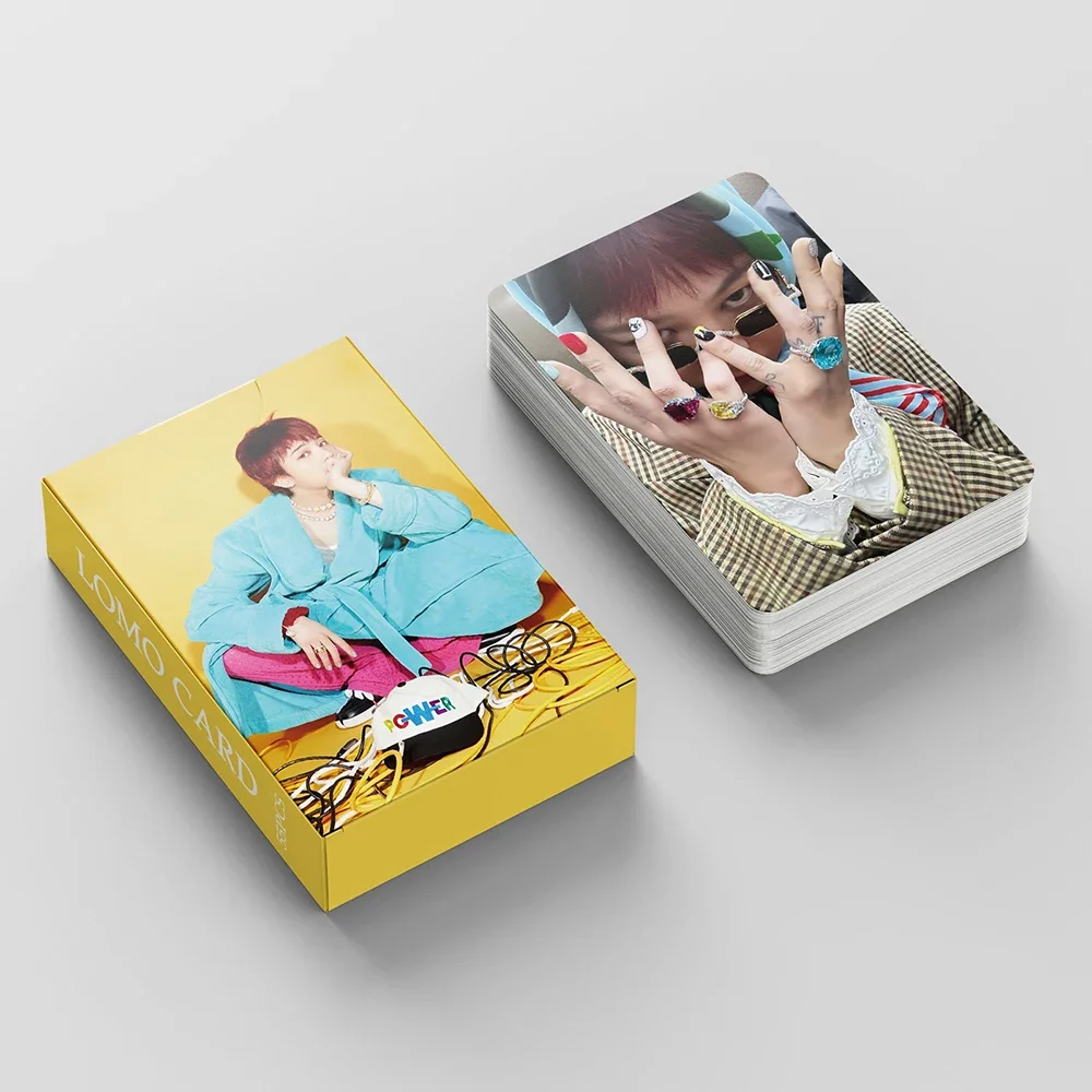 55Pcs/Set Kpop G-Dragon POWER  Album Photocards Bigbang Taeyang Daesung Concert Lomo Cards  Fans Collection