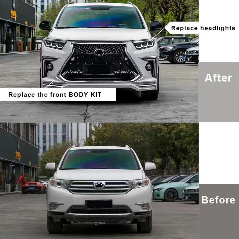 

ForFactory Direct LX Style Body Kit For For Highlander 2012-2014 In Stock