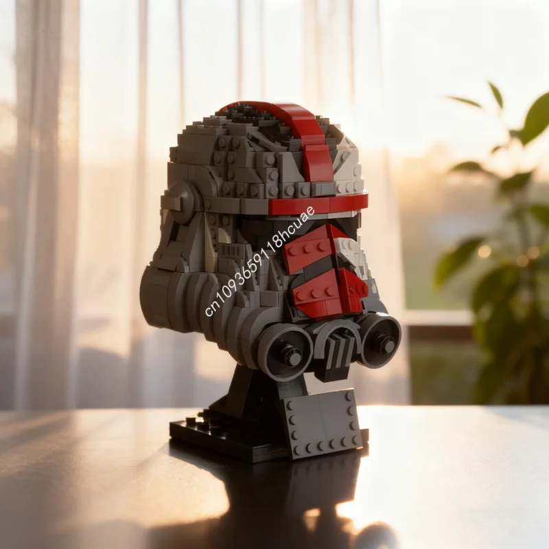 

839 шт. MOC Bad Batch шлем HUNTER Star Battle Model Рождественский подарок Строительные блоки Архитектурные игрушки DIY Творческий детский день рождения