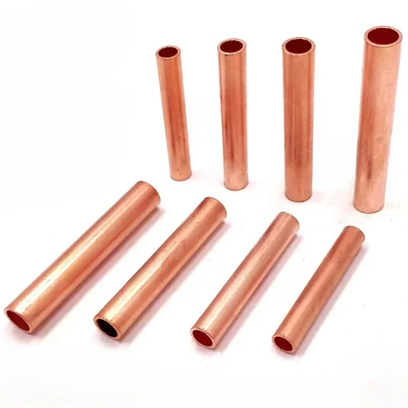 1PCS GT-10 GT-16 GT-25 GT-35 Copper Wire Cable Hole Passing Connecting Tube Electrical Crimp Terminal Ferrule Lug