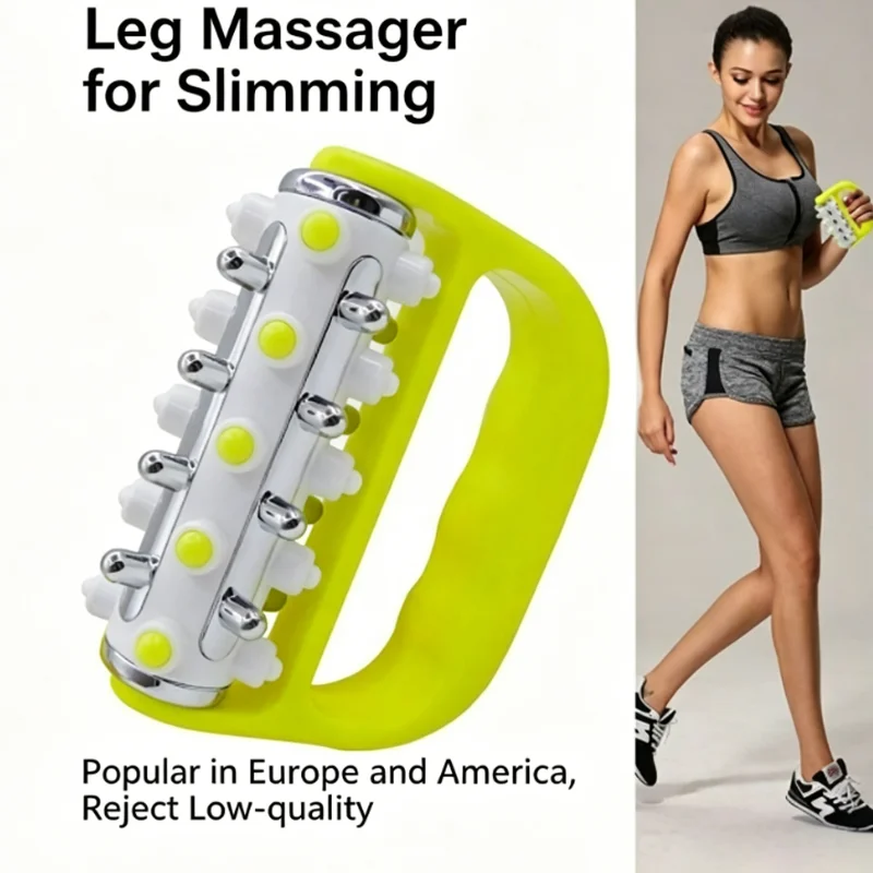 Handheld 360° Rotating Roller Massager Mini Deep Tissue Fascia Release Tool Anti Cellulite Fat Removal Muscle Relax Massage