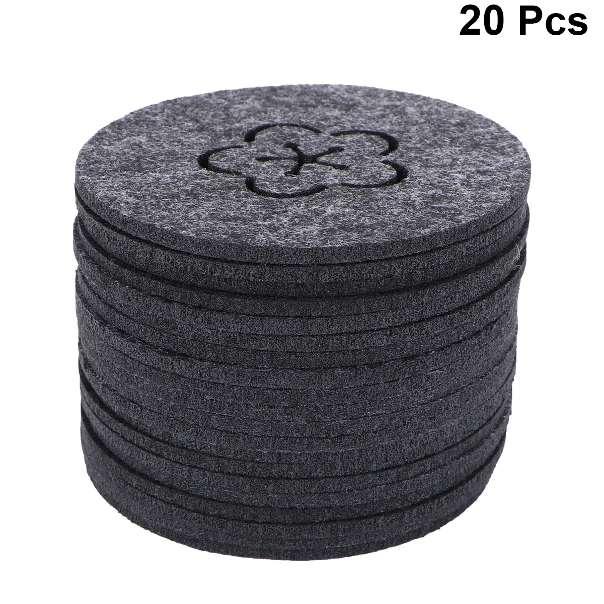 

20 Pcs Absorbent Coaster Drink Felt Water-absorb Anti Pad Coasters Mat Skidproof