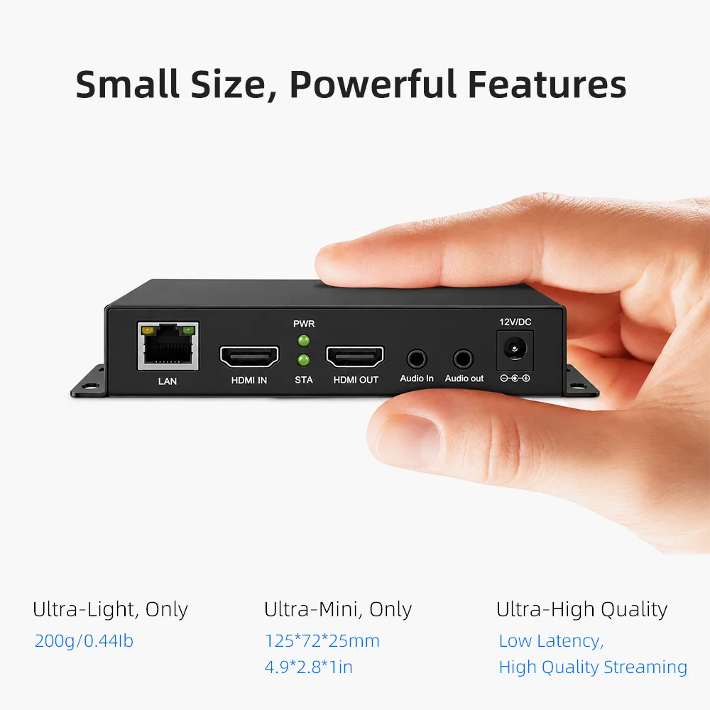 ORIVISION Mini HDMI Video Encoder 1080P H.265 H.264 RTMP RTSP SRT Live Streaming for YouTube Facebook OBS Church