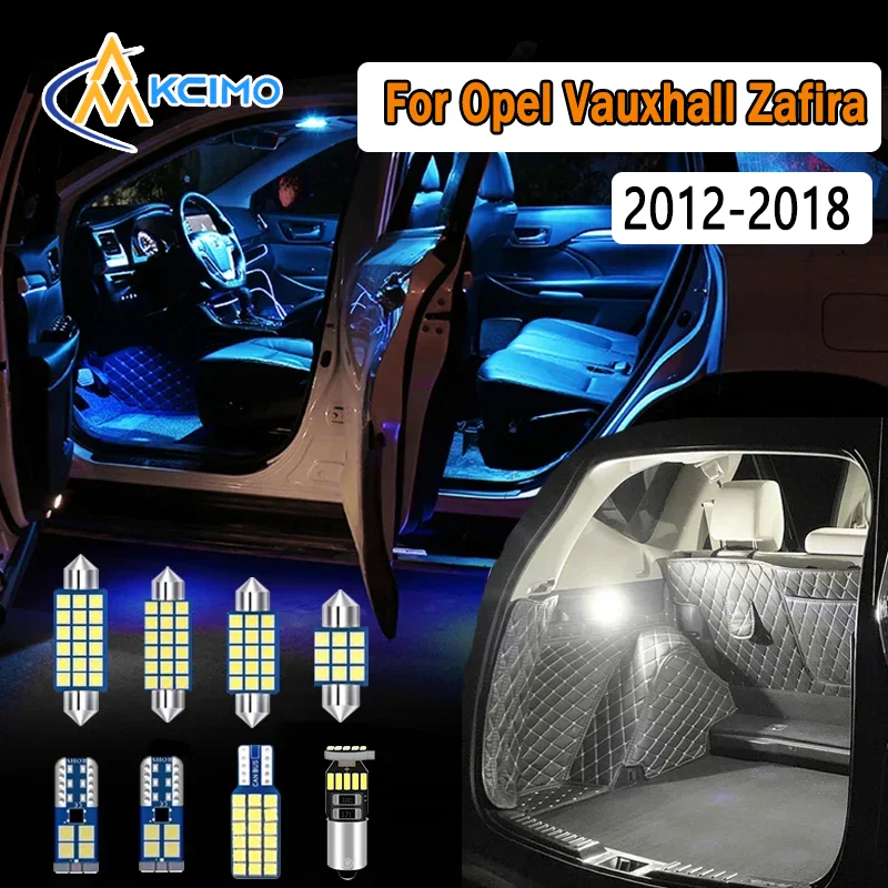 

For Opel Vauxhall Zafira C(2012-2018) Car New LED Interior Light Kit Canbus No Error Reading Lamp