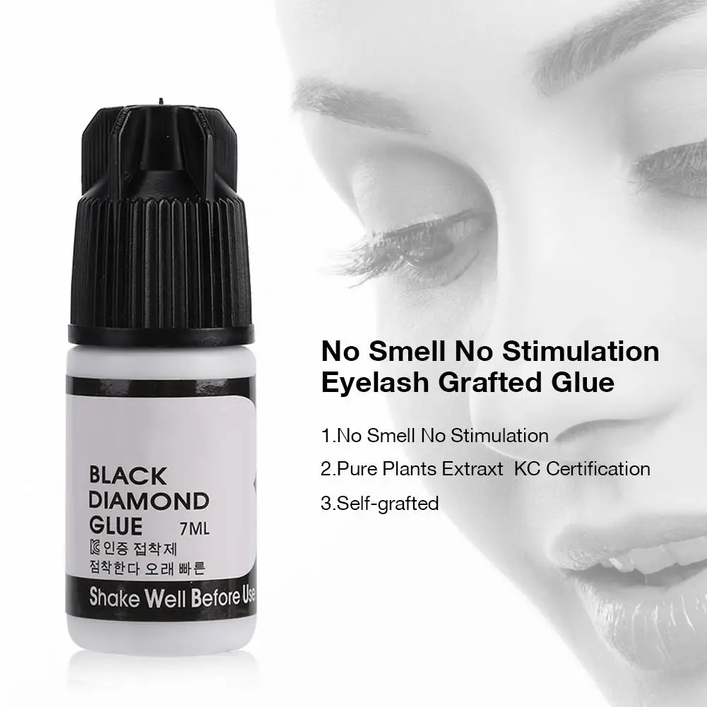 Professional Eyelash Extension Glue - Strong Adhesive for False Lashes Makeup, Black Eye Tools & Accessories