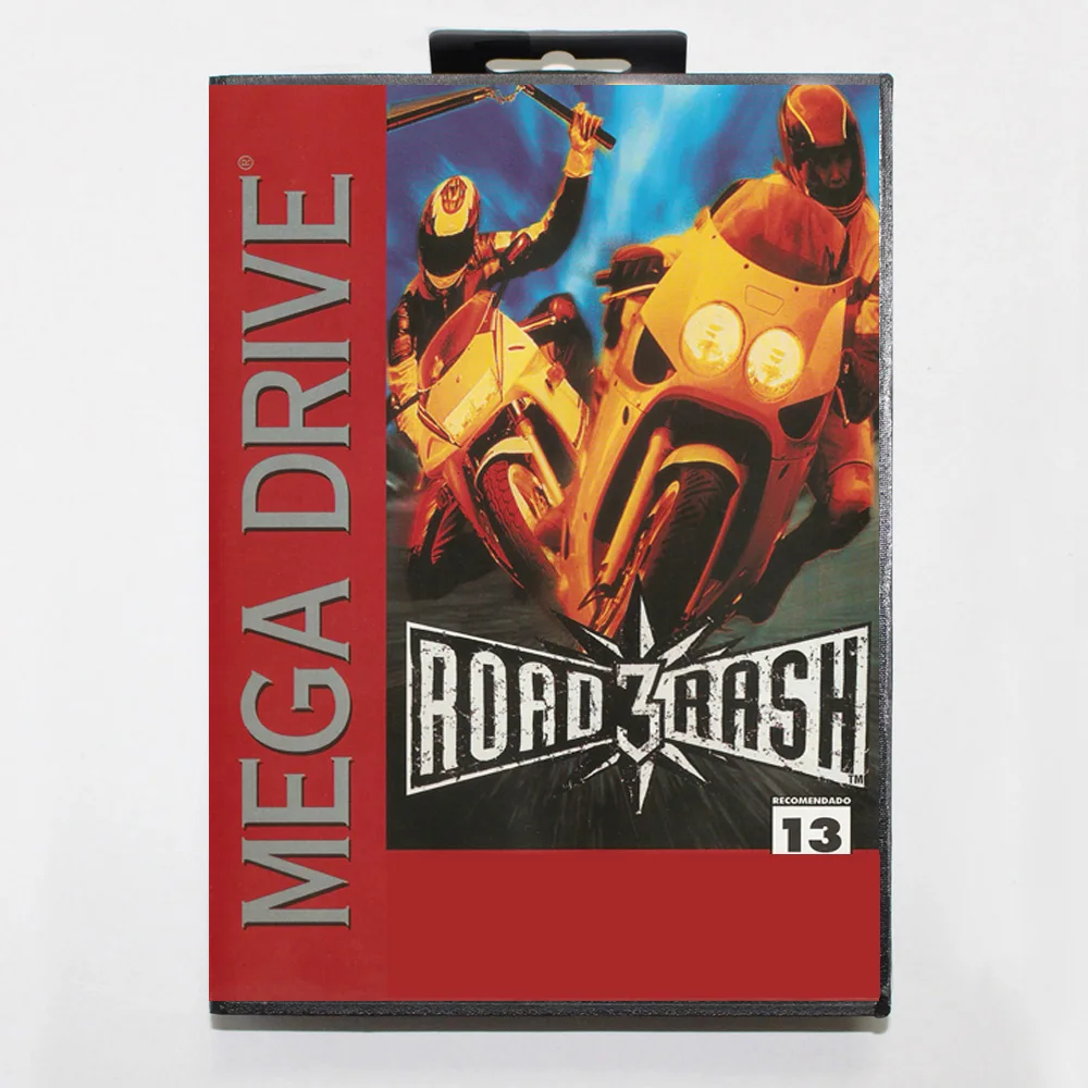 Cartucho de Jogo Road Rash 3 Tour De Force MD 16 Bit BR para Sega Megadrive Genesis