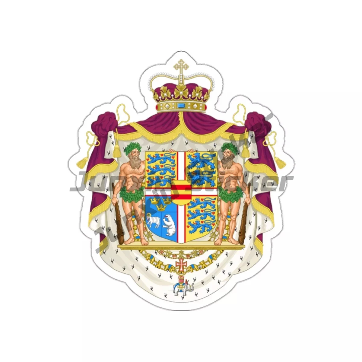 Naklejka Mapa Dania Kopenhaga Flaga Nordyckie Kraj Pamiątka Podróżna Naklejka Akcesoria Zasłonka Ścieranie Ochrona UV Grafika PVC