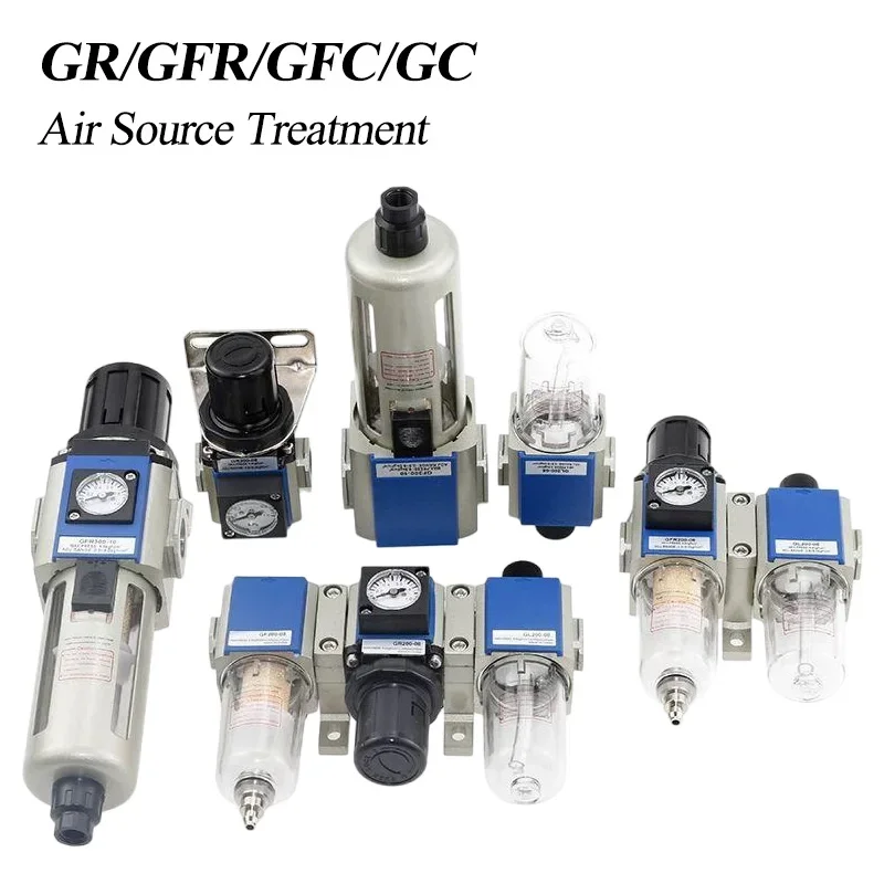HLH GR/GC300-15 Air Source Treatment Pneumatic Accessories Air filter Oil Water Separation Filter Pressure Regulating Valve GFR/