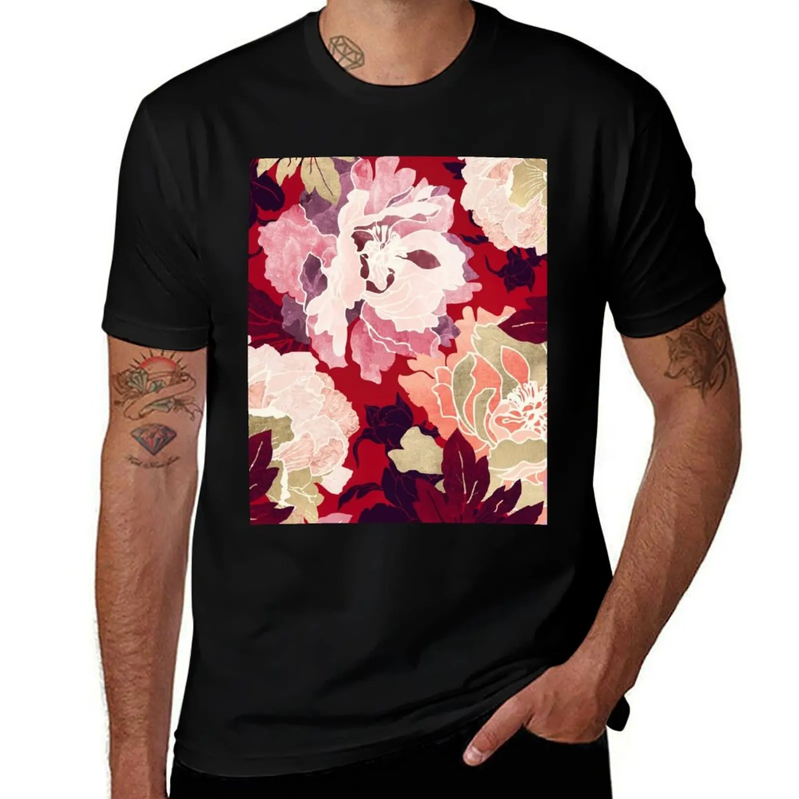 Bold Botanical II T-Shirt graphic t shirt vintage anime t shirt men 100℅ cotton