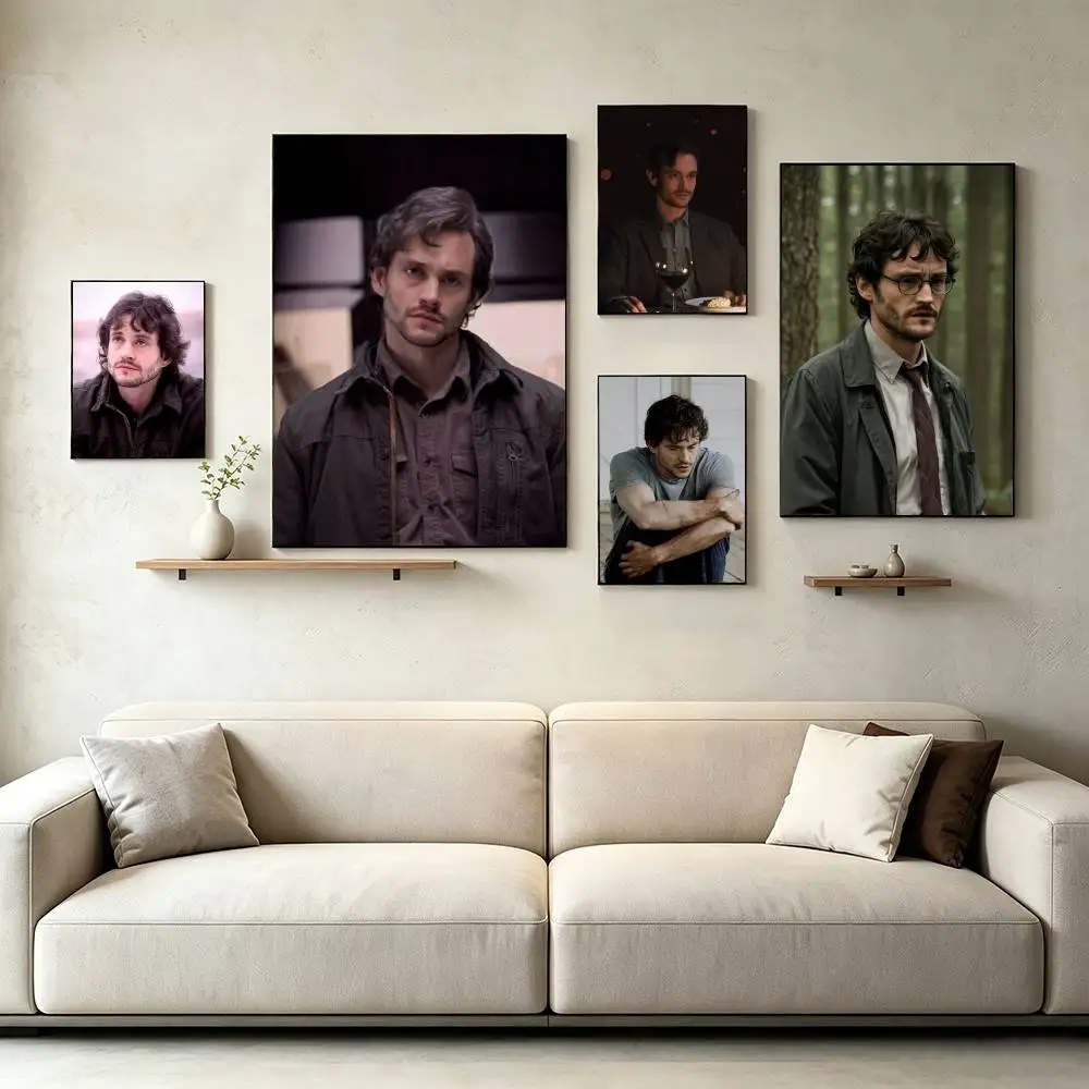 Moody Gothic Detective Will Graham  Poster Waterproof Wall Art Sticker For Bar Living Room Vintage Decor High Quality Print Gift
