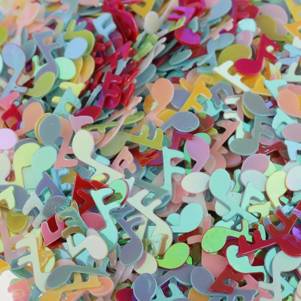 New Multicolor Confetti Music Note Sprinkle Table Scatter artigianato fai da te compleanno matrimonio addio al nubilato accessorio per la