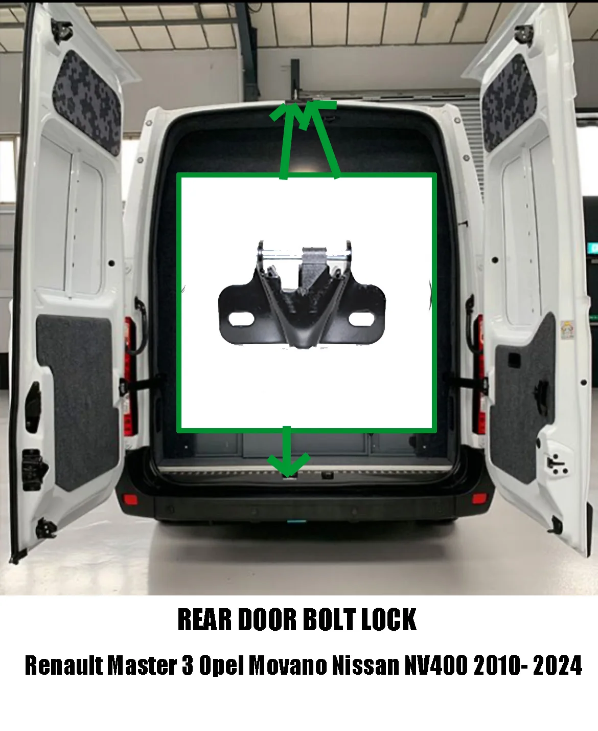 REAR DOOR BOLT LOCK RENAULT MASTER III OPEL VAUXHALL MOVANO NISSAN NV400 KANGOO 2 2010-2023