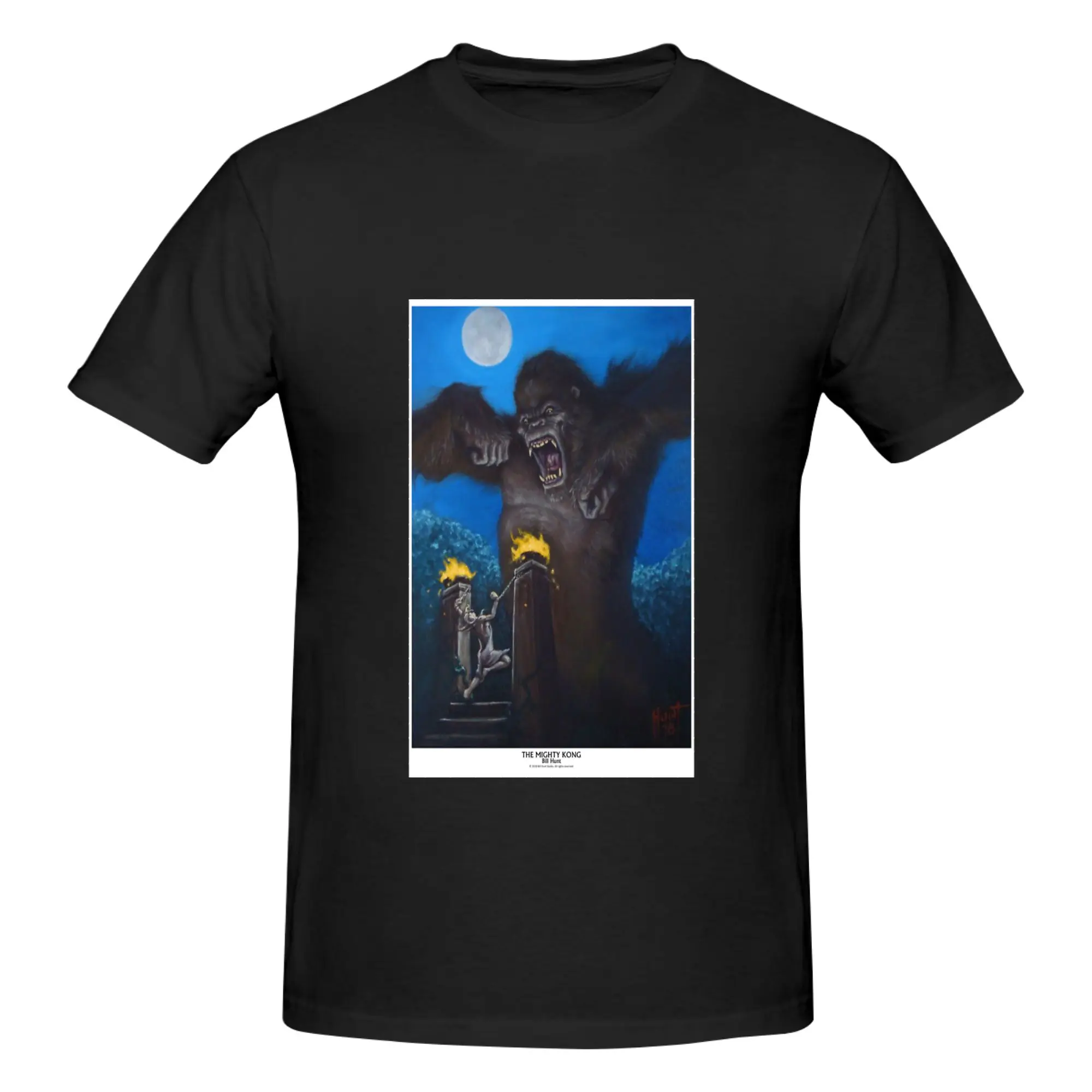 Funny The Mighty Kong  Men's Printed T-Shirt Unisex T shirtTops