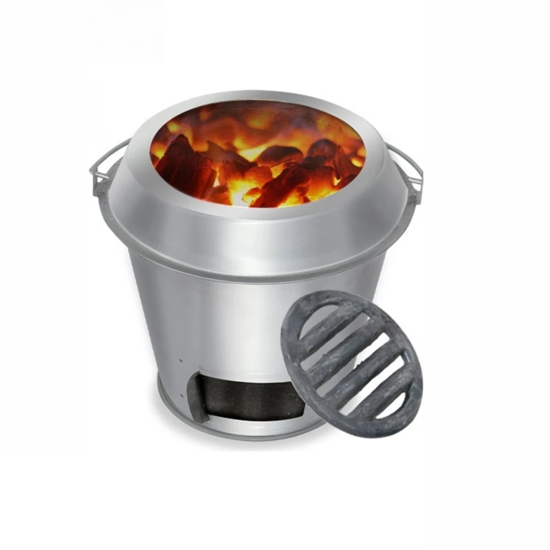 Outdoors Camping Roast Duck Furnace Charcoal Roast Chicken Camping Cookware Inner Tank Thickened Inner Wall Cooking Supplies