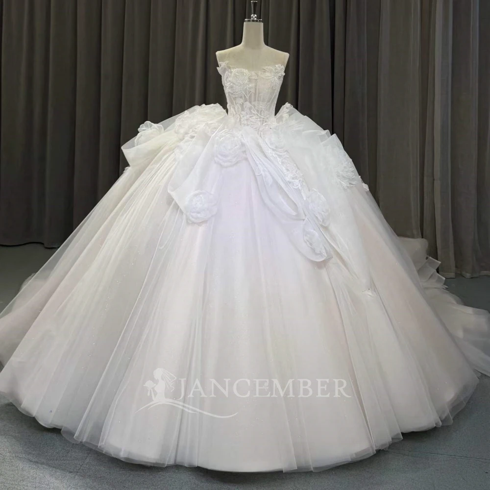 

New Arrival Strapless Waist Satin Wedding Dresses Vestidos De Novia Lace Up Back Stylish Bridal Gowns vestidos de novia boda