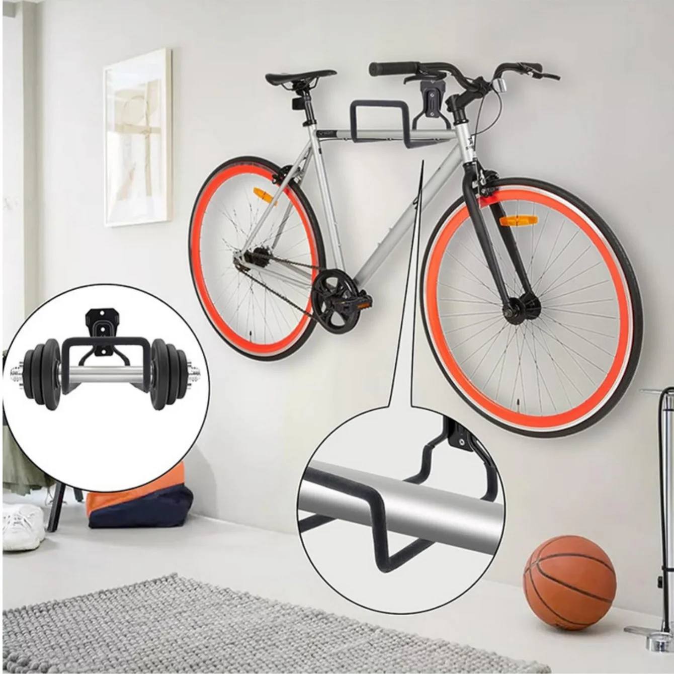 Garage/Garden Water Pipe Heavy Duty Hook, Hardware Tool Wall Hook, Strong Load Capacity, Easy To Install