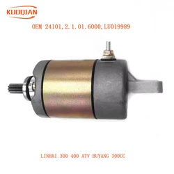 STARTER MOTOR for LINHAI 260cc 300cc ATV BMS MOTOR SPORTS EAGLE Woodsman 300XL engine part starter QUAD GO KART 24101