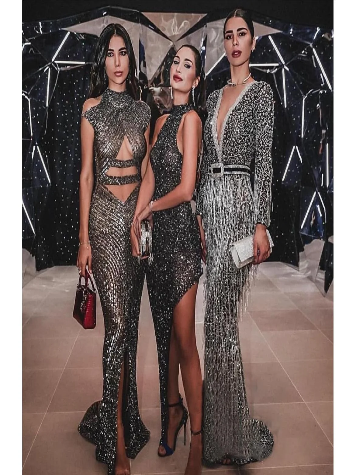 겨울 여성용 신상 금장 장식 태슬 롱 드레스 독립 스테이션 채프 엘 이브닝 가운 패셔너블 웨딩 드레스