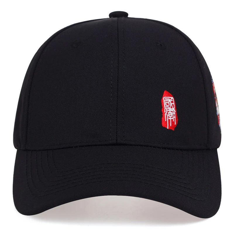 Fashion Baseball Cap Chinese Style Embroidery Sun Caps for Men Women Unisex-Teens Embroidered Snapback Flat Hip Hop Hat