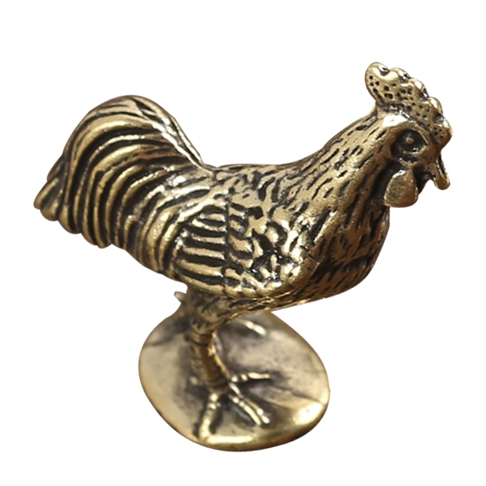 

Brass Rooster Figurine 28 2g Chicken Statue for Garden Decoration Outdoor Lawn Patio Yard Pathway Driveway Craft Ornaments