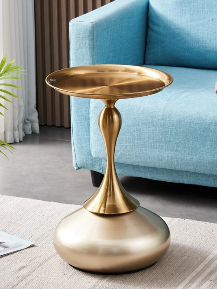 Floor Gold Coffee Table Side Living Room Round Minimalist Coffee Table Storage Muebles Para El Hogar Nordic Furniture Mzy