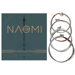 NAOMI 4 шт./компл. вертикальные басовые струны, двойные басовые струны 4/4 3/4 1/2 1/4 1/8 размера G D A E