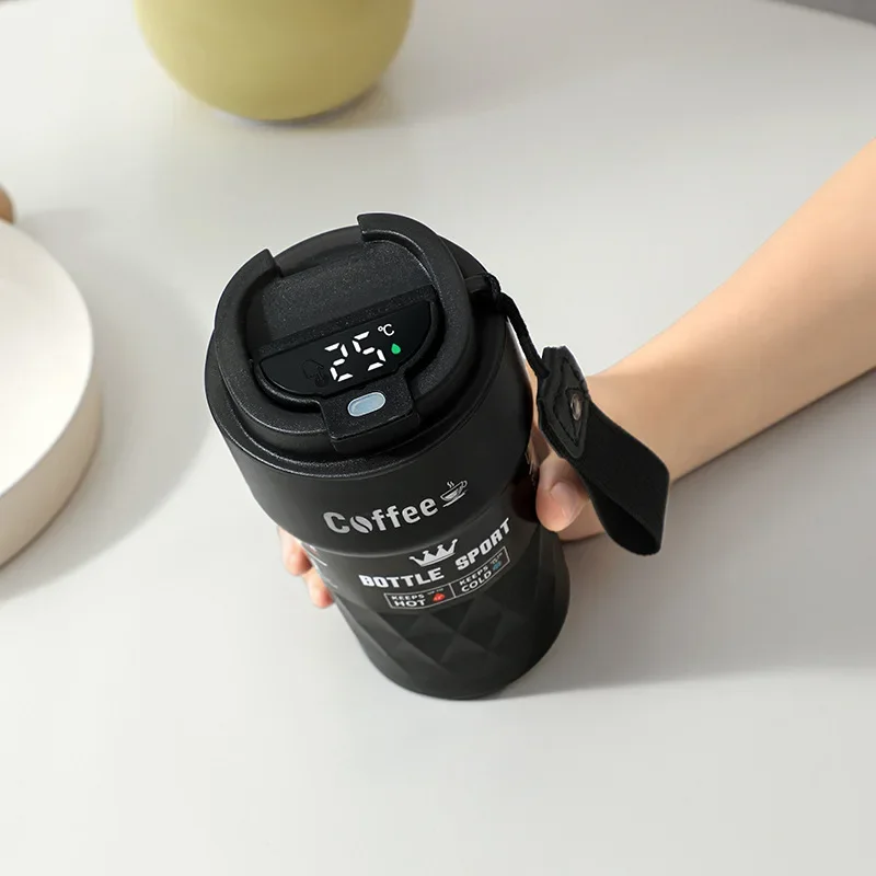 

Brand New 510ml Coffee Cup Vacuum Cup Travel Thermal Mug Stainless Steel Insulated Mug Led Coffee Mug