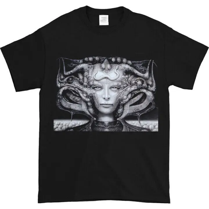 H.R. Giger Alien Black Tee Shirt New Fullsize long sleeves