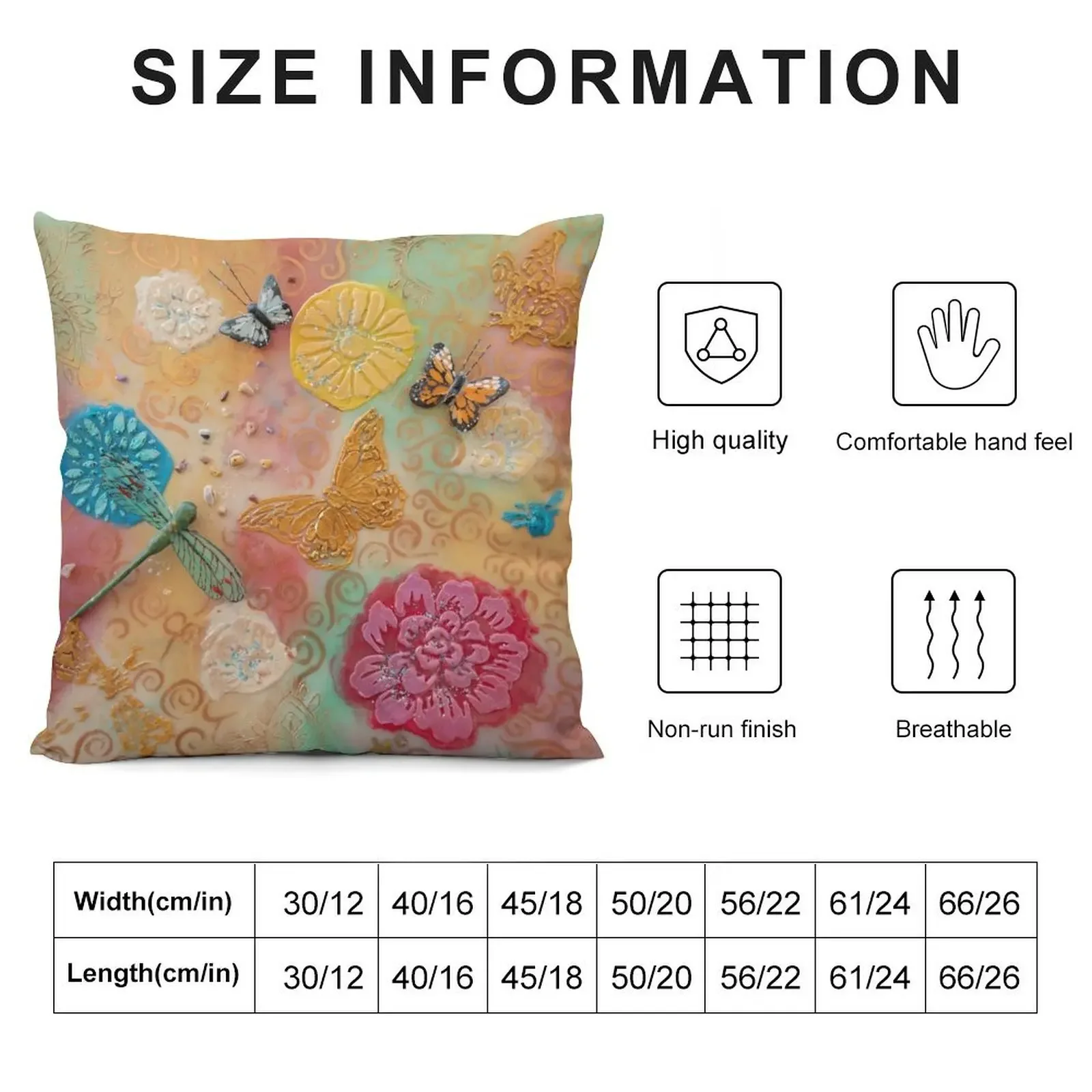 Magical Garden of Metamorphosis Throw Pillow Rectangular Cushion Cover Pillowcases Bed Cushions Embroidered Cushion Cover pillow