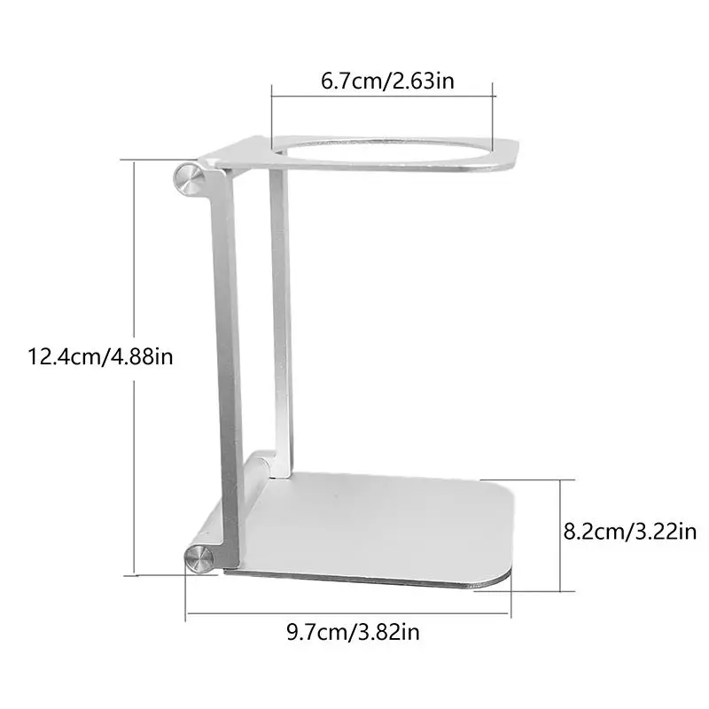 Picture 7: Foldable Aluminum Alloy Coffee Drip Holder Stand for Wireless Portable Espresso Machine Electric Pour over Brewer Travel Support