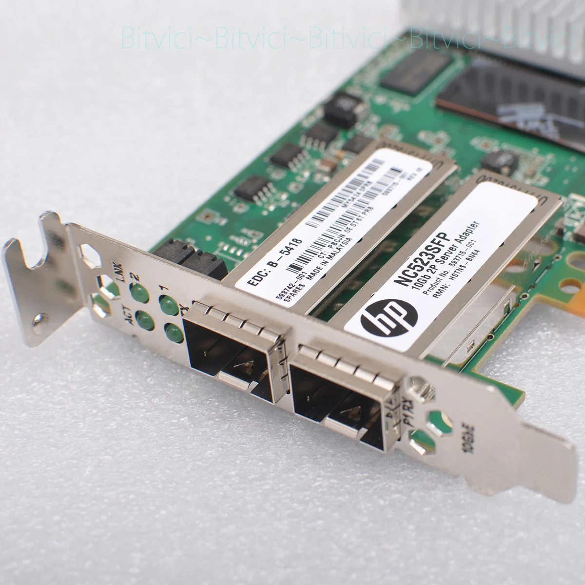 Hp NC523SFP Dual Port 10GbE Sfp Pci-E Nic Glasvezel 10G Netwerkkaart Adapter QLE-3242 593742-001 593715-001 593717-b21