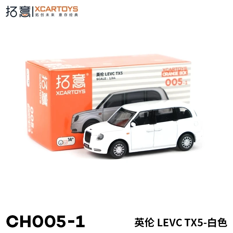 XCarToys 1:64 Geely LEVC TX White Diecast Model Car