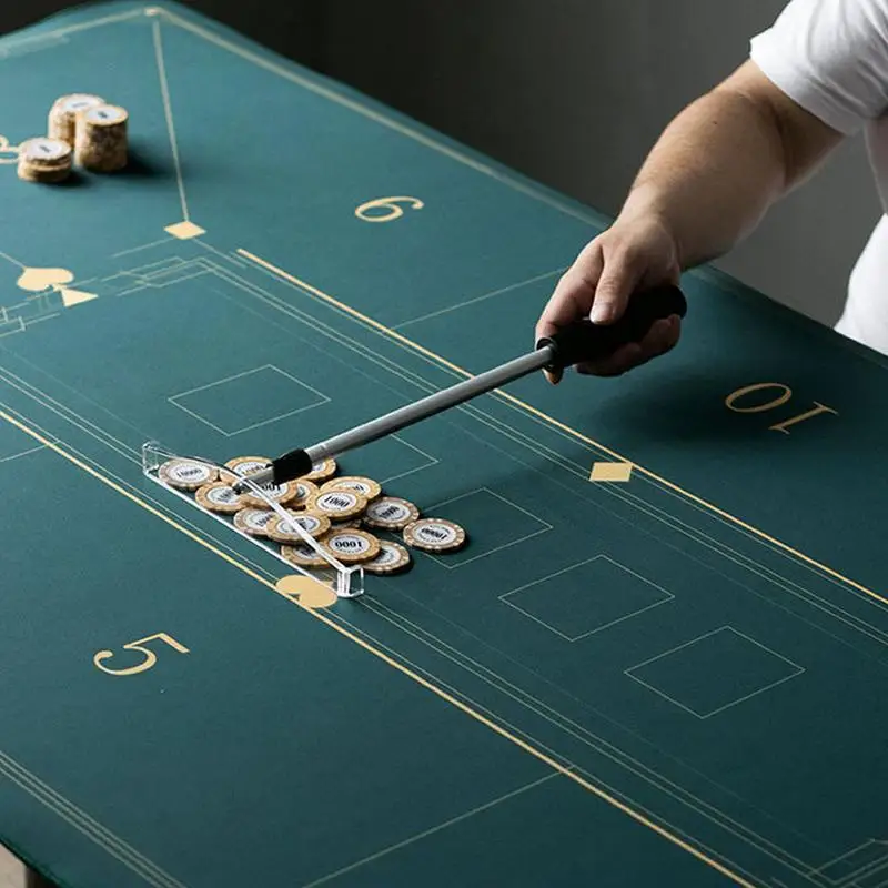 

Telescopic Chip Rake Rake Chips Tool Poker Chip Portable Collector Rake Portable Dice Putter Stick ﻿