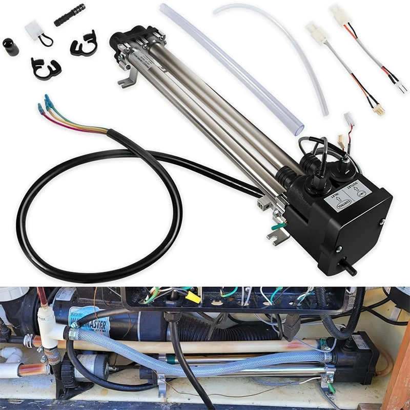 26-C3160-1S Double-Barrel Low-Flow Titanium Heater with Sensors 6.0KW For Watkins/Hot Spring/Tiger River/Limelight Hot Tub Spa