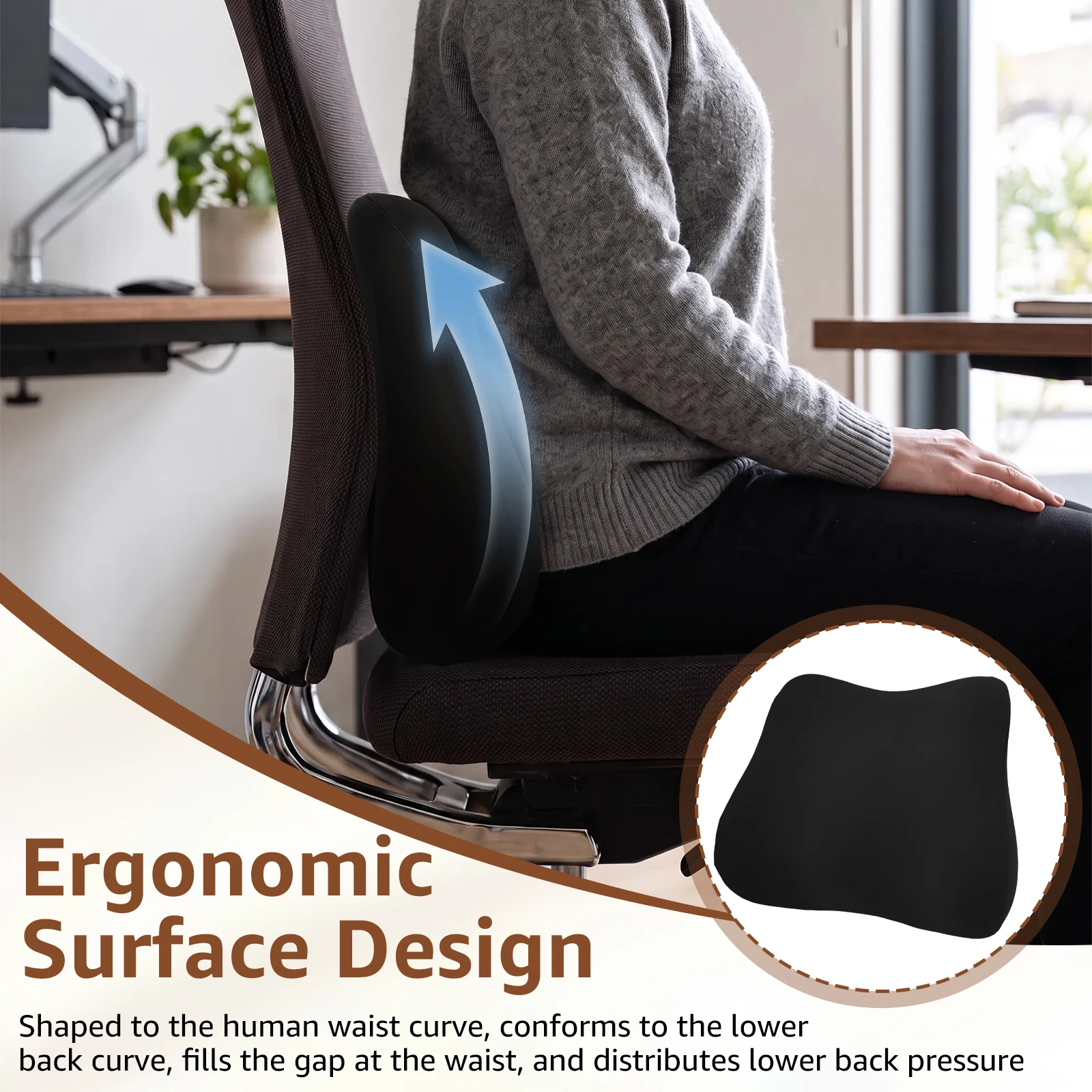 Bantal Pinggang Berbahan Busa  - Gaming Chair Lumbar Pillow ulasan dan harga
