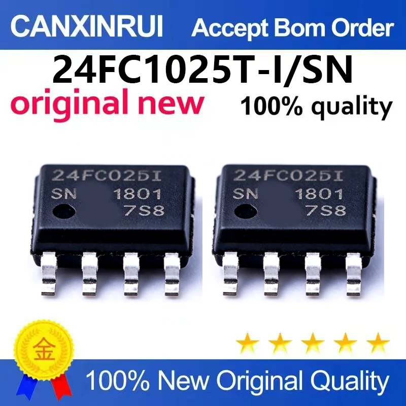 (5pcs-100pcs)Brand new original 24FC1025-I/SN SOIC-8 memory chip