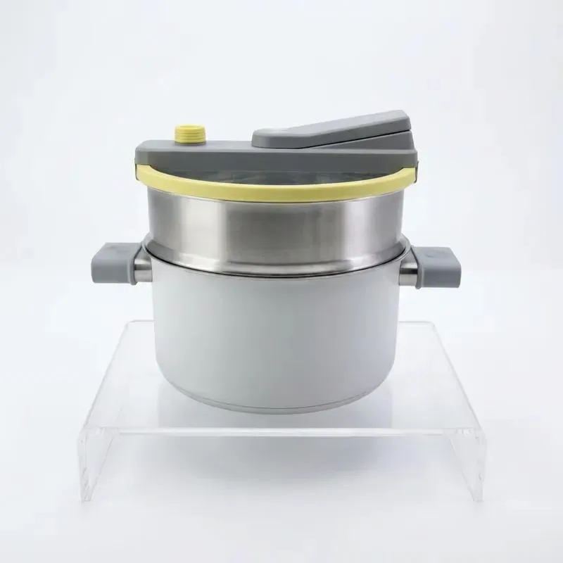 Multifunctional Soup Pot and Soup Bucket Korean Micro Pressure Pot with Steamer Stainless Steel Low Pressure Saucepan