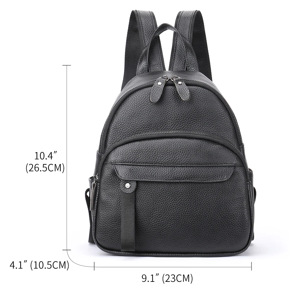 Zaino in pelle da donna WESTAL per zaino da scuola Ipad da 7.9 pollici per donna Bagpack borse a tracolla nere di lusso mochila feminina