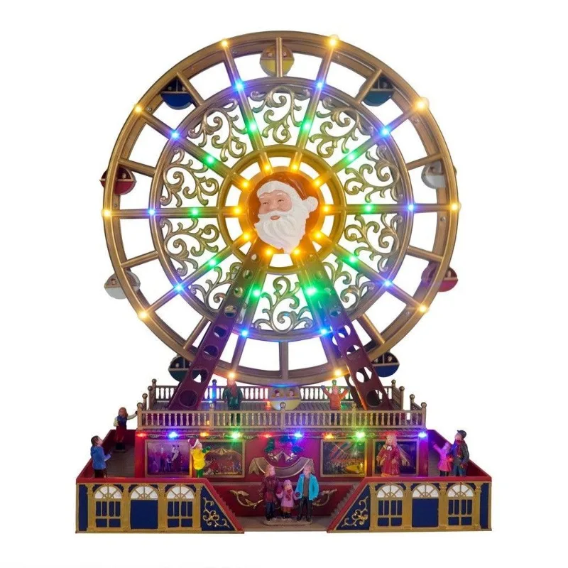 

Luminous Ferris wheel music box, large Christmas decorations, Ferris wheel ornaments rotating Ferris wheel lights