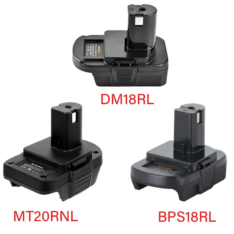 

Adapter DM18RL MT20RNL BPS18RL for RYOBI 18V Tool for Makita/Dewalt/Milwaukee Black Decker Porter-Cable Stanley Li-ion Battery