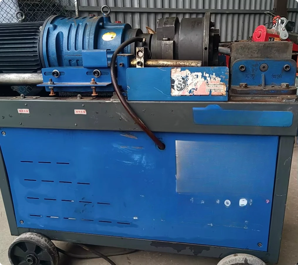High efficiency Rebar Threading Machine Durable Rebar Thread Rolling Machine Through Rib Stripping and Rolling