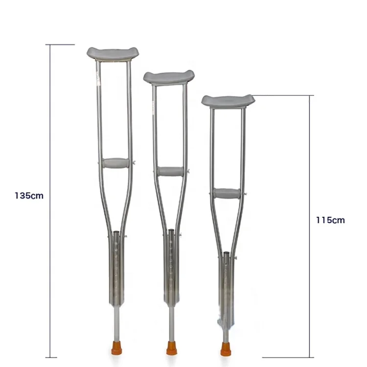 Soft Material Handshake Adjustable Height Stainless Steel Walking Stick