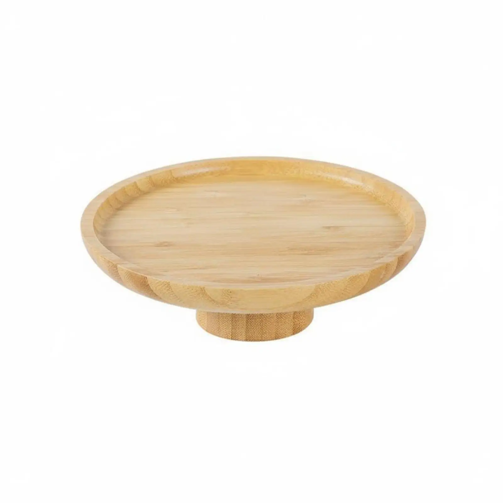 High Footed Serving Plate Elevated Design Wooden Pedestal Tray Vintage type Pedestal Dessert Plate for Living Room, Tea Time,