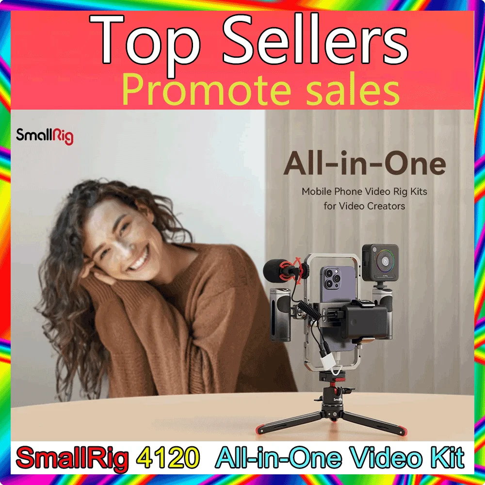 SmallRig 4120 All-in-One Video Kit Pro All-in-One Video Kit Ultra professional for Mobilephone Live video streaming