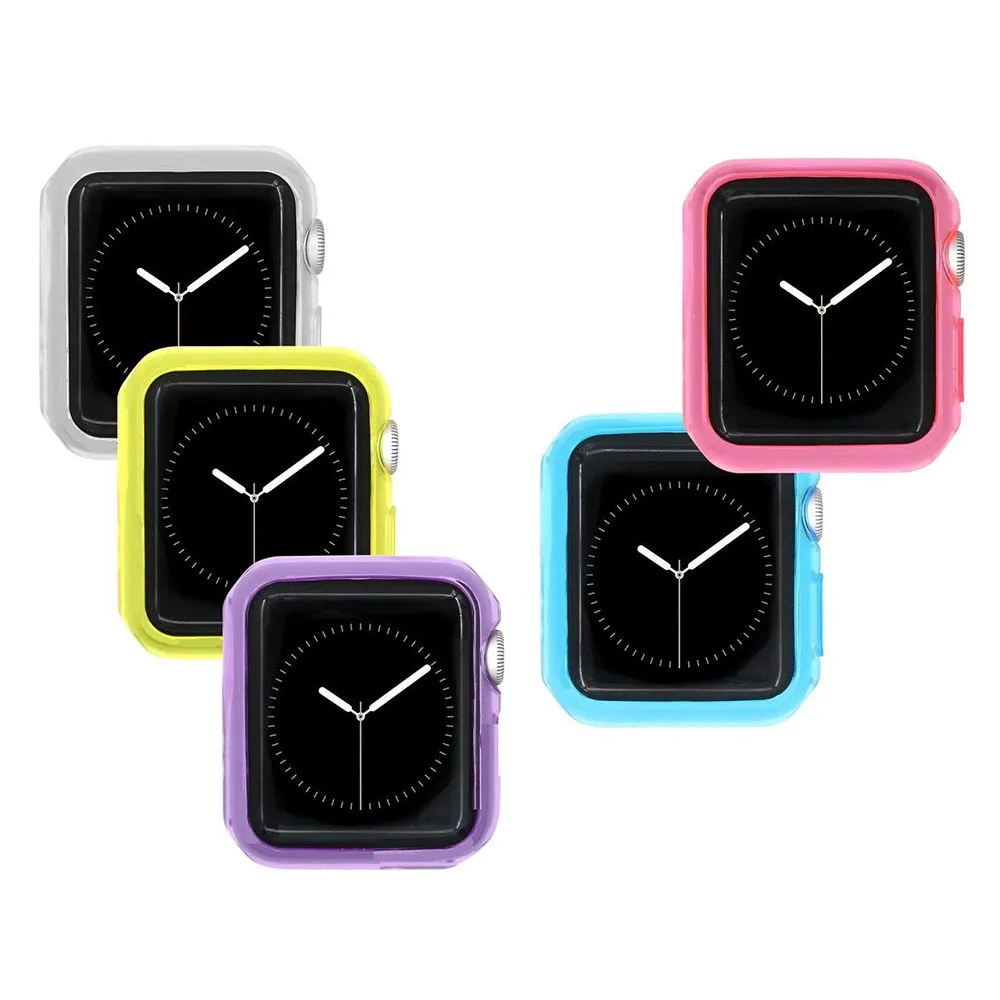 Compatible with Apple Watch Series 987654 soft TPU glow-in-the-dark case 40mm 41mm 44mm 45mm, no screen case