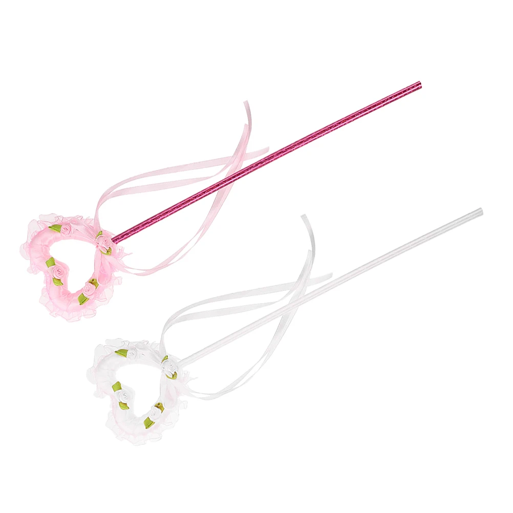 

2 Pcs Flash Purple White Fairy Props Lightweight Party Birthday Halloween Cosplay Stage Show Dress Up