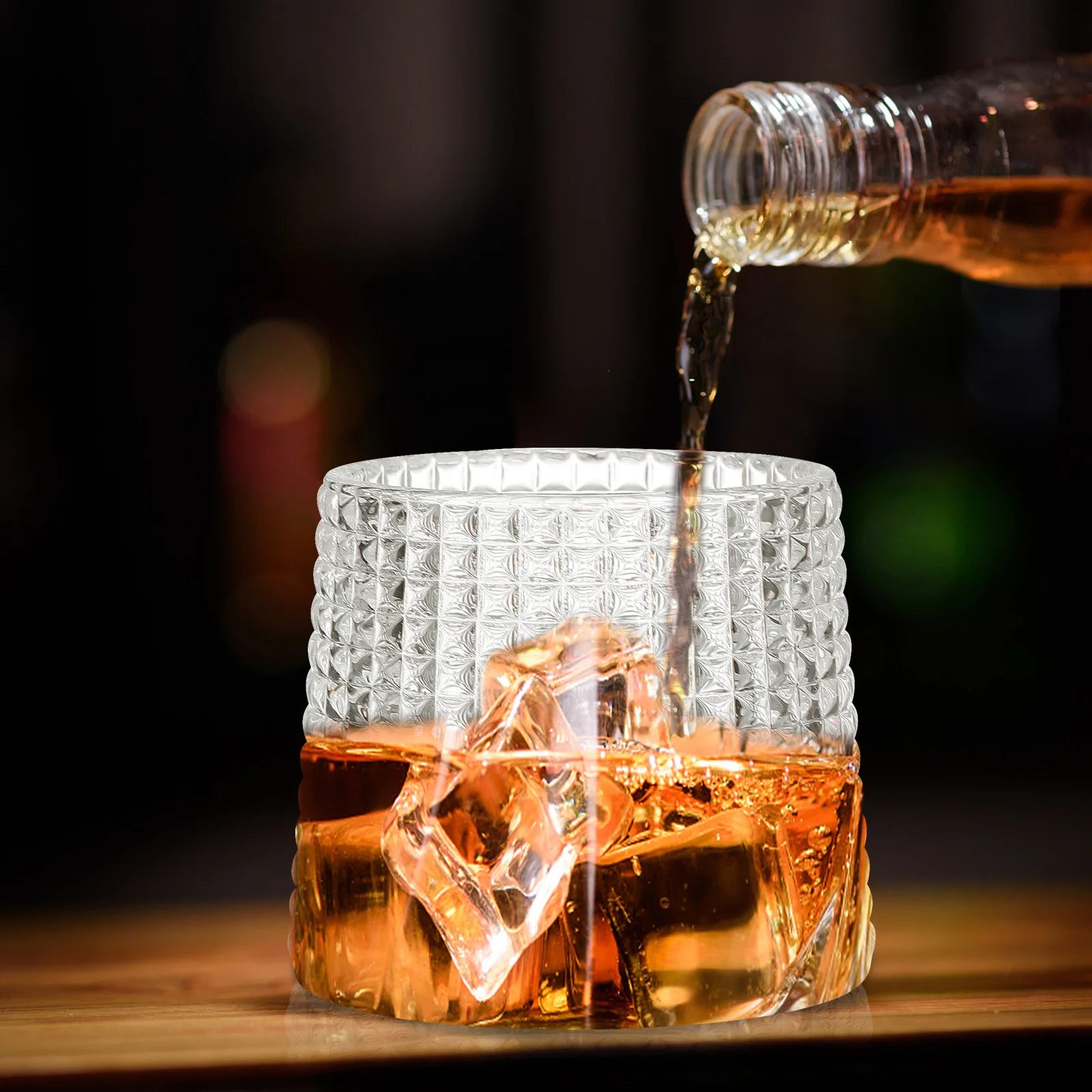 

1Pcs Whiskey Cup Sturdy Glass Wine Cup Thick Bottom Stable Placement for Bar Home Tasting Glass Beer Mug Sturdy Whiskey Cups