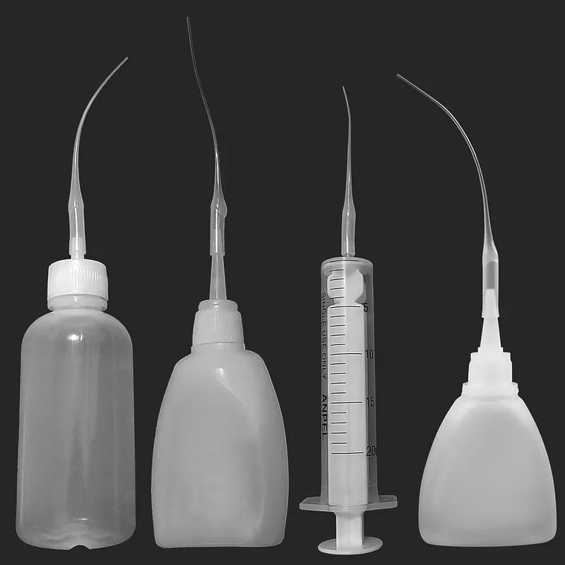190 pcs Fine Tip Glue Applicators, Extended Flexible Tube and Precise Flow Control, ideal for Lab Micro Dispensing
