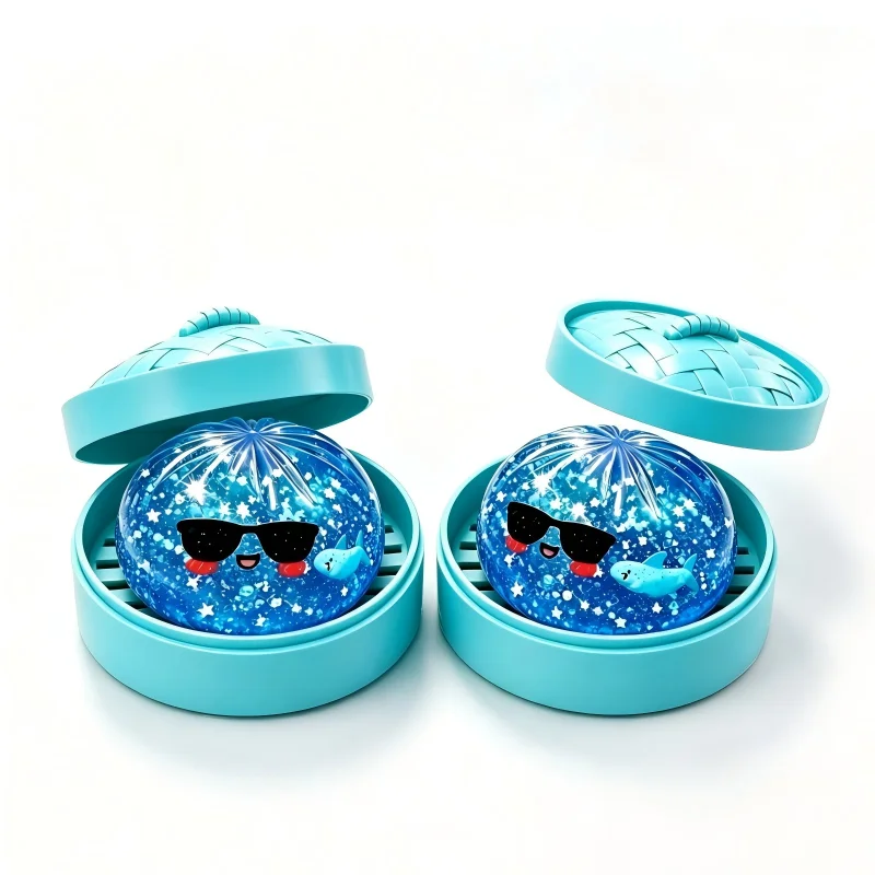 NEU! Ozeanhai-Teigknödel mit Glitzersternen, Pektin-Teigknödel, Quetsch-Fidget-Spielzeug zur Stresslinderung, Entspannung, als Geschenk geeignet, Anti-Stress.