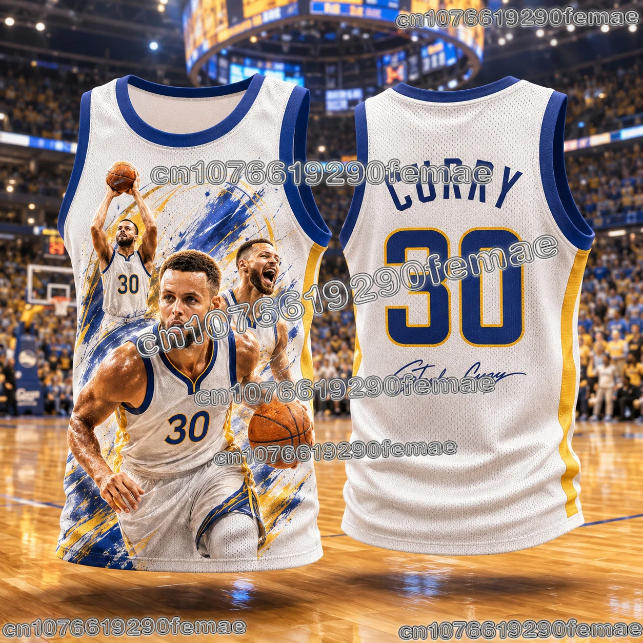 2026 New Curry Basketball Fan Jersey Custom Shirt Basketball Training Tank Top Breathable Quick Dry Outdoor Sportswear